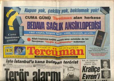 Tercüman Gazetesi 13 Ocak 1988 - Kraliçe Elizabeth Evreni Davet Etti GZ85128 - 1