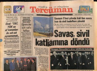 Tercüman Gazetesi 13 Şubat 1984 - Savaş , Sivil Katliamına Döndü GZ70135 - 2