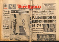 Tercüman Gazetesi 13 Temmuz 1962 - Liderler Bugünden İtibaren Yurt Seyehatine Başlıyor GZ69602 - 1