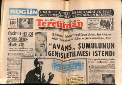 Tercüman Gazetesi 14 Aralık 1966 - Fenerbahçe Başarısız Futbolculara Ağır Ceza Verecek GZ54381 - 1