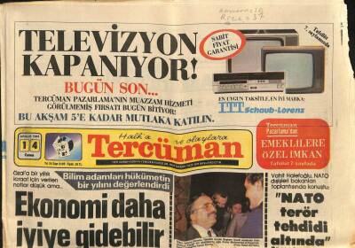 Tercüman Gazetesi 14 Aralık 1984 - Pozantıda 2 Bin Araç Mahsur Kaldı GZ90307 - 1