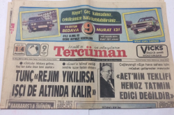 Tercüman Gazetesi 14 Ekim 1976 - Tunç Rejim Yıkılırsa İşçi De Altında Kalır - GZ15261 - 1