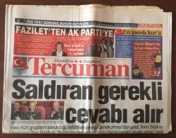 Tercüman Gazetesi 14 Ekim 2003 - Faziletten Ak Partiye GZ10477 - 2