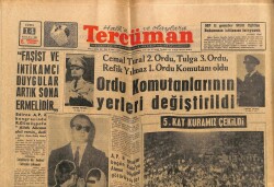 Tercüman Gazetesi 14 Eylül 1962 - Cemal Tural 2.Ordu , Tulga 3.Ordu , Refik Yılmaz 1. Ordu Komutanı Oldu GZ68639 - 1