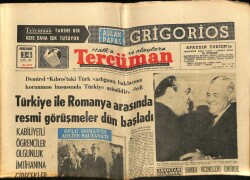 Tercüman Gazetesi 14 Eylül 1967 - Türkiye İle Romanya Arasında Resmi Görüşmeler Dün Başladı GZ67391 - 1