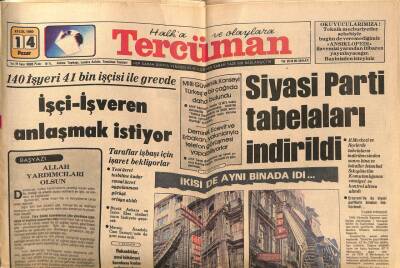Tercüman Gazetesi 14 Eylül 1980 - Demirelin Özel Kalem Müdürü Güçyener Kalp Krizi Sonucu Öldü GZ77299 - 1