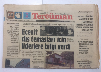 Tercüman Gazetesi 14 Haziran 1978 - Ecevit Dış Temasları İçin Liderlere Bilgi Verdi - GZ15194 - 1