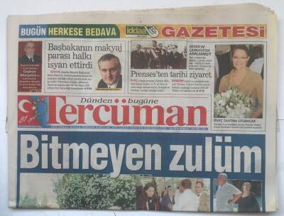 Tercüman Gazetesi 14 Haziran 2005 - Bitmeyen Zulüm GZ7452 - 1