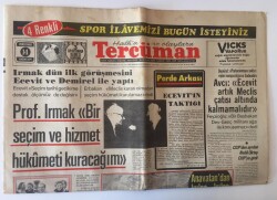 Tercüman Gazetesi 14 Kasım 1974 - Geniş Parlemento Zeminine Dayalı Olacak Kabinede Kültür Bakanlığı da Bulunacak GZ11142 - 2