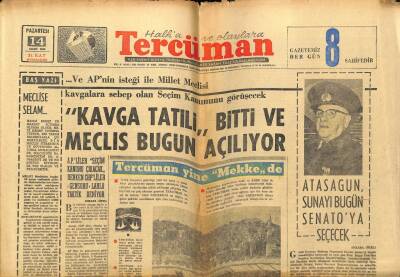 Tercüman Gazetesi 14 Mart 1966 - Galatasaray 3 - Şekerspor 1 GZ54761 - 1