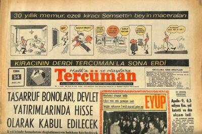Tercüman Gazetesi 14 Mart 1969 - Eyüp , Eyüp Sultana Layık Bir Hale Gelecek GZ86203 - 1