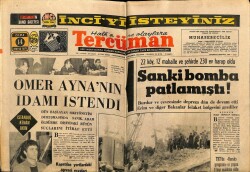 Tercüman Gazetesi 14 Mayıs 1971 - Ömer Aynanın İdamı İstendi GZ65464 - 2