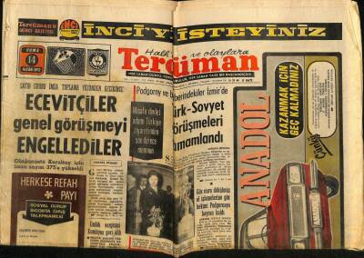 Tercüman Gazetesi 14 Nisan 1972 - Ecevitçiler Genel Görüşmeyi Engellediler GZ67975 - 1
