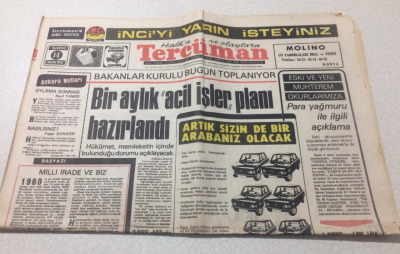 Tercüman Gazetesi 14 Nisan 1975 - Erbakan CHP Tuşla Mağlup Oldu - GZ15363 - 2