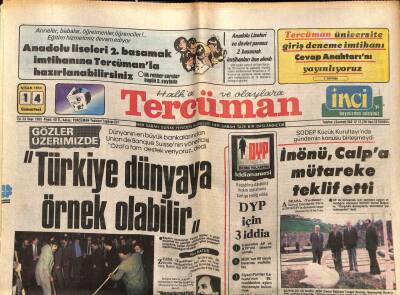 Tercüman Gazetesi 14 Nisan 1984 - Doğum Günü Hediyesi GZ54410 - 1