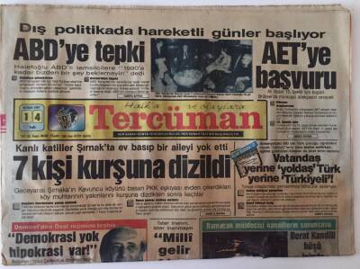 Tercüman Gazetesi 14 Nisan 1987 - Demirelden Özal Rejimine Teşhis Demokrasi Yok Hipokrasi Var GZ26701 - 1