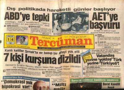 Tercüman Gazetesi 14 Nisan 1987 - İstanbulda Vergi Rekortmenleri İnşaat Ve Arabeskçiler GZ65026 - 2