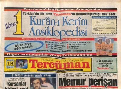 Tercüman Gazetesi 14 Nisan 1988 - Özal Meclisteki Tercüman Bürosunu Ziyaret Etti GZ93061 - 1