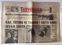 Tercüman Gazetesi 14 Ocak 1968 - Karakış 5 Kişinin Ölümüne Sebep Oldu GZ11329 - 1