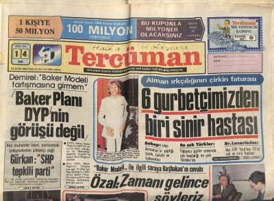 Tercüman Gazetesi 14 Ocak 1986 - ABD , Kaddafiyi Devirmek İçin Bir Plan Hazırladı - Celal Yardımcı Toprağa Verildi GZ119018 - 1