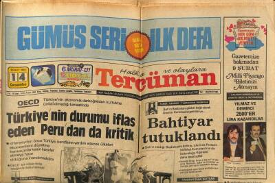 Tercüman Gazetesi 14 Şubat 1979 - Avrupada Çıkacak Bir Atom Savaşında 100 Milyon İnsanın Dünyası Yıkılacak GZ70297 - 1