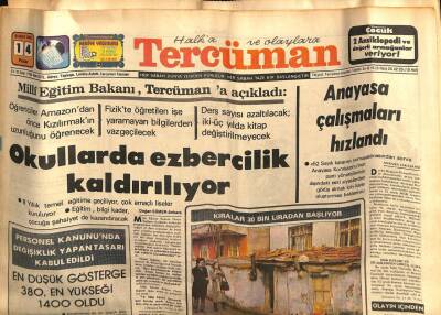 Tercüman Gazetesi 14 Şubat 1982 - Doğum Günü Hediyesi GZ54317 - 1