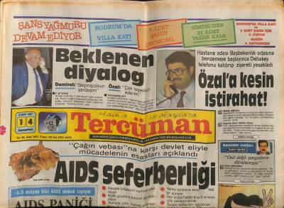 Tercüman Gazetesi 14 Şubat 1987 - Cim Bom Can Derdinde GZ54249 - 1