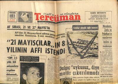 Tercüman Gazetesi 14 Temmuz 1966 - De Gaulleün Rakibi Geldi - Reşat Özarda CKMPye Girdi GZ118882 - 1