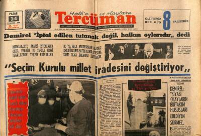 Tercüman Gazetesi 14 Temmuz 1968 - Pakistanda Sel Baskını 150 Ölü Var GZ79476 - 1