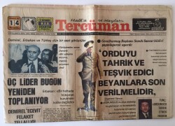 Tercüman Gazetesi 14 Temmuz 1977 - Üç Lider Yeniden Toplanıyor Demirel, Erbakan Ve Türkeş Bir Uzlaşma Arıyor GZ10878 - 1