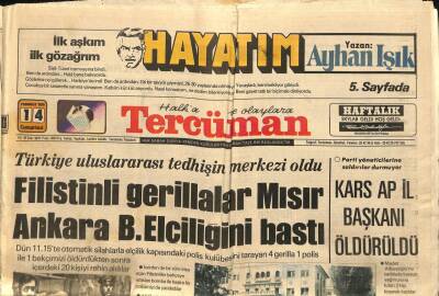 Tercüman Gazetesi 14 Temmuz 1979 - Filistinli Gerillalar Mısır Ankara B. Elçiliğini Bastı GZ114527 - 1