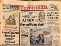 Tercüman Gazetesi 15 Ağustos 1982 - Anayasa Komisyonu Bugün Bazı Maddeleri Değiştirecek GZ67055 - 1