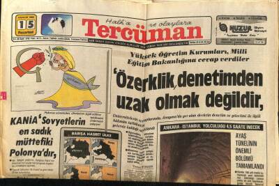 Tercüman Gazetesi 15 Aralık 1980 - Dört Altın Ses İlk Defa Aynı Sahneyi Paylaştı GZ65458 - 2