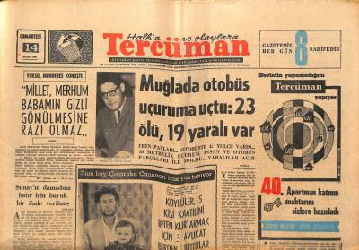 Tercüman Gazetesi 15 Ekim 1967 - Memurlar Eşitlik İstediler. - Aramızda 1200 Cani Dolaşıyor. GZT123614 - 1