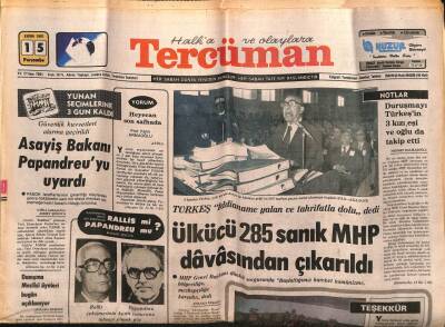 Tercüman Gazetesi 15 Ekim 1981 - Doğum Günü Hediyesi GZ55078 - 1