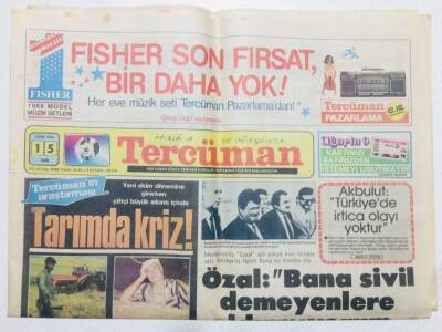 Tercüman Gazetesi 15 Ekim 1985 - Doğum Günü Hediyesi GZ53653 - 1