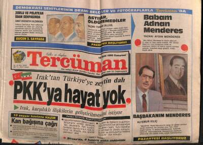 Tercüman Gazetesi 15 Eylül 1990 - SHPde 40 İl Başkanı Deniz Baykalı Tutuyor GZ81541 - 1
