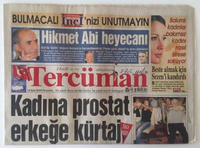 Tercüman Gazetesi 15 Eylül 2005 - Dünyanın En Önemli Derdi Açlık BM Zirvesinin Ana Gündemi Yoksulluk Ve Açlık GZ11561 - 2