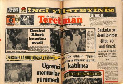 Tercüman Gazetesi 15 Haziran 1970 - Almanya 1966nın İntikamını Aldı, Kupadan Kaçan Kaçana,Brezilyadan 4 Gol GZ54166 - 1