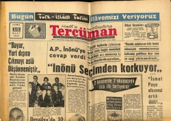 Tercüman Gazetesi 15 Mart 1963 - İsmet Paşa Efsanesi Artık Öldü !.. GZ70682 - 2