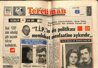 Tercüman Gazetesi 15 Nisan 1966 - İlahiyat Talebeleri Boykata Gidiyor GZ53946 - 1