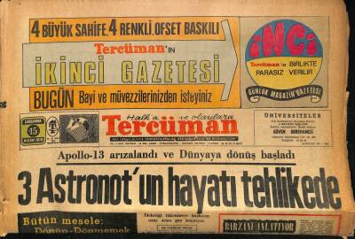 Tercüman Gazetesi 15 Nisan 1970 - Ardeşen Çay Fabrikasını 1500 Kişi İşgal Etti GZ86893 - 1