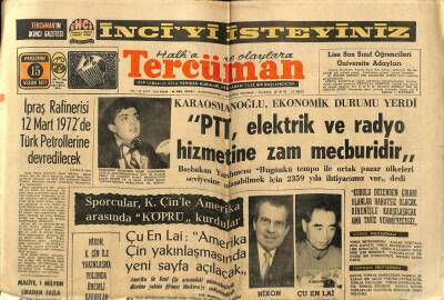 Tercüman Gazetesi 15 Nisan 1971 - Bir Köye Atılan Kimyevi Maddeden 50 Kişi Çıldırdı GZ70810 - 2