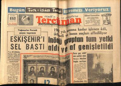 Tercüman Gazetesi 15 Şubat 1963 - İnönü Gruptan Tam Yetki Aldı Ve Af Genişletildi GZ53892 - 1