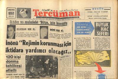 Tercüman Gazetesi 15 Şubat 1967 - Yeşilköy Gümrük Müdürü Görevi Başında Vefat Etti - İstanbulda 120 Kişi Donma Tehlikesi Atlattı GZ123542 - 1