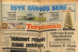 Tercüman Gazetesi 15 Şubat 1978 - ABDnin Kabil Büyükelçisi Öldürüldü GZ70296 - 2