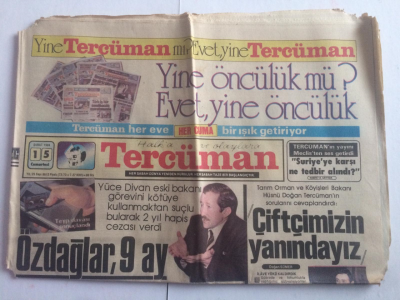 Tercüman Gazetesi 15 Şubat 1986 - Özdağlar, 9 Ay 18 Gün Hapis Yatacak - GZ15114 - 2