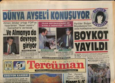 Tercüman Gazetesi 15 Temmuz 1986 - Partiler Bulgar Büyükelçisinin Veda Kokteyline Katılmayacak GZ83301 - 1