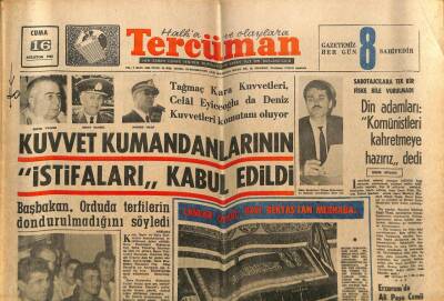 Tercüman Gazetesi 16 Ağustos 1968 - Şehirde Huzur Kaçıranların Saçları Kesiliyor GZ68673 - 1