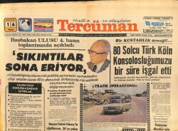 Tercüman Gazetesi 16 Ağustos 1981 - Bülent UlusuSıkıntılar Sona Eriyor GZ103398 - 2